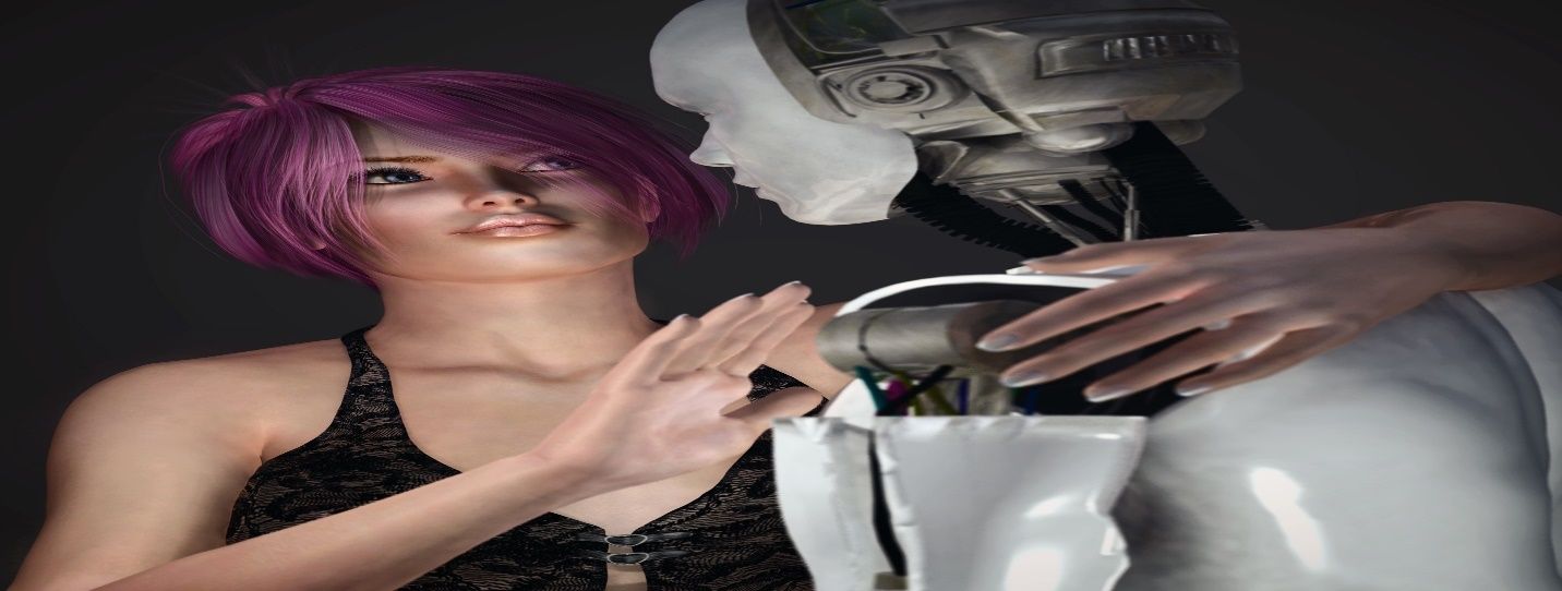 A person with purple hair  Description automatically generated with low confidence