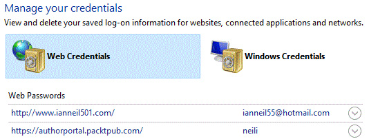 Figure 3.25 – Credential Manager 