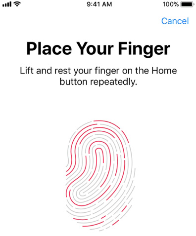 Figure 3.17 – iPhone fingerprint scanner 