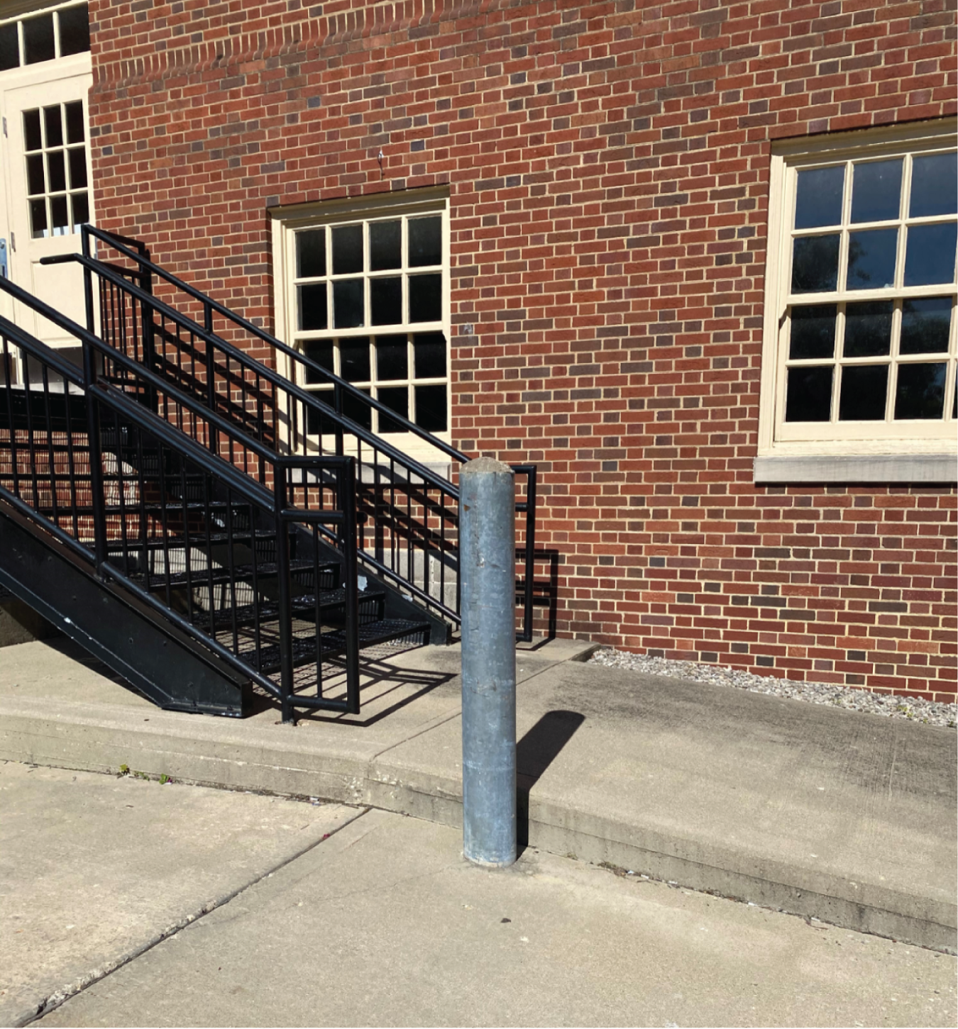 Photo depicts a bollard.